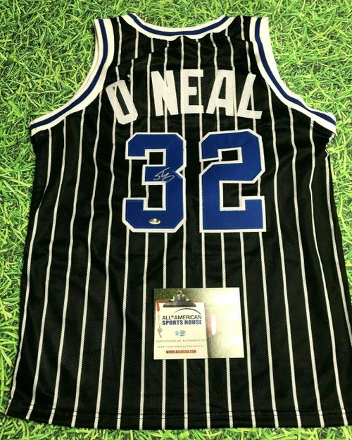 SHAQUILLE O'NEAL AUTOGRAPHED ORLANDO MAGIC BLK JERSEY AASH SHAQ