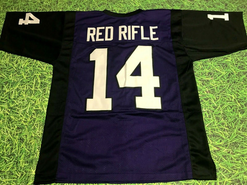 ANDY DALTON CUSTOM TEXAS CHRISTIAN HORNED FROGS JERSEY TCU RED RIFLE