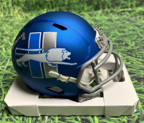 JAMESON WILLIAMS AUTOGRAPHED DETROIT LIONS SPEED MINI HELMET BECKETT JAMO BAS