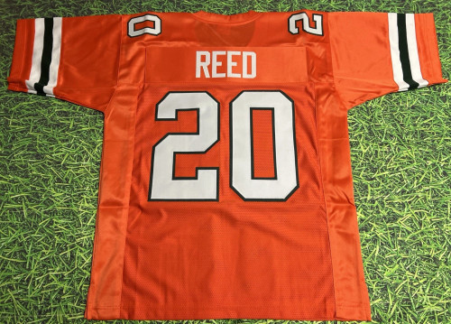 ED REED CUSTOM MIAMI HURRICANES O JERSEY THE U CANES CS