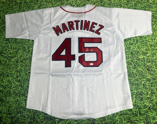 PEDRO MARTINEZ AUTOGRAPHED BOSTON RED SOX JERSEY JSA