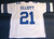 EZEKIEL ELLIOTT CUSTOM PRO STYLE WHITE JERSEY