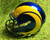 J BETTIS E DICKERSON M FAULK AUTOGRAPHED LA RAMS FS SPEED REPLICA HELMET HOF BAS