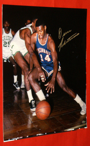 Oscar Robertson Autographed Cincinnati Royals 16x20 Photo Aash Metallic Big O