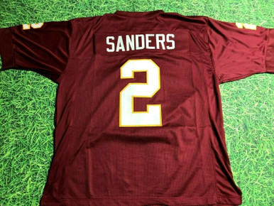 Deion Sanders Florida State Seminoles (FSU) #2 Football Jersey - Red