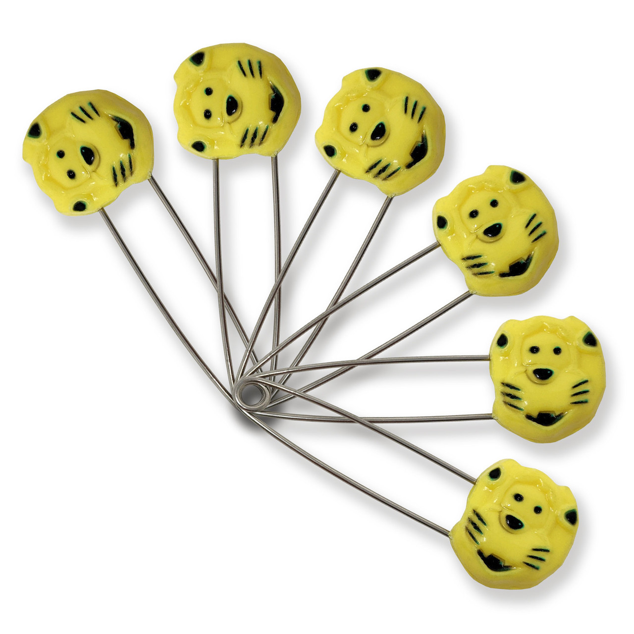 Sassy Deco Diaper Pins, 6 pack 