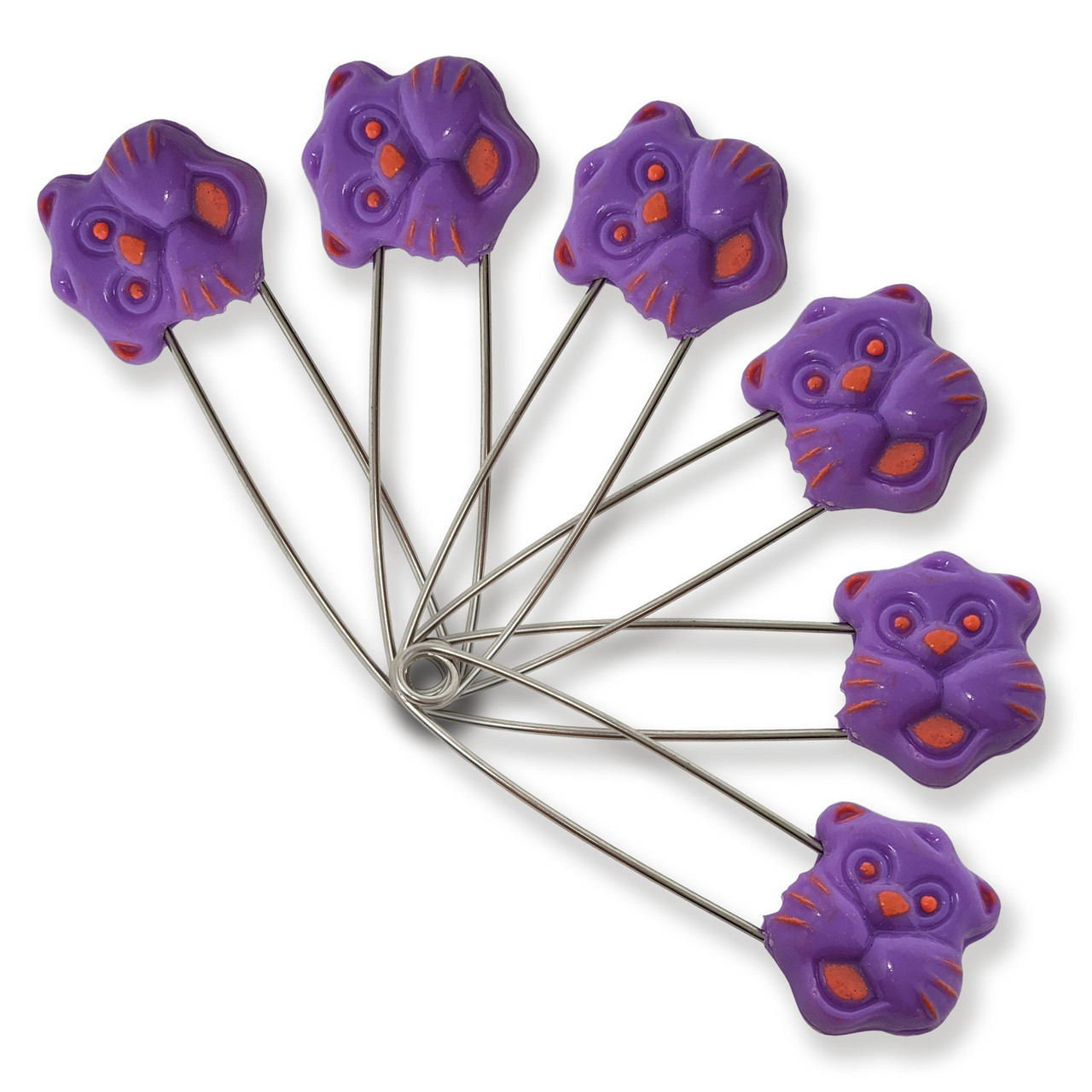 Sassy Deco Diaper Pins, 6 pack 