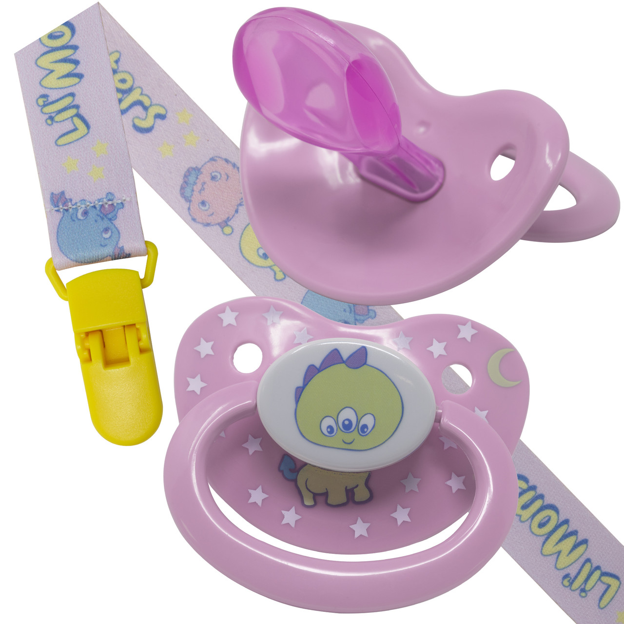 Adult Baby Pacifier Set | Monsters