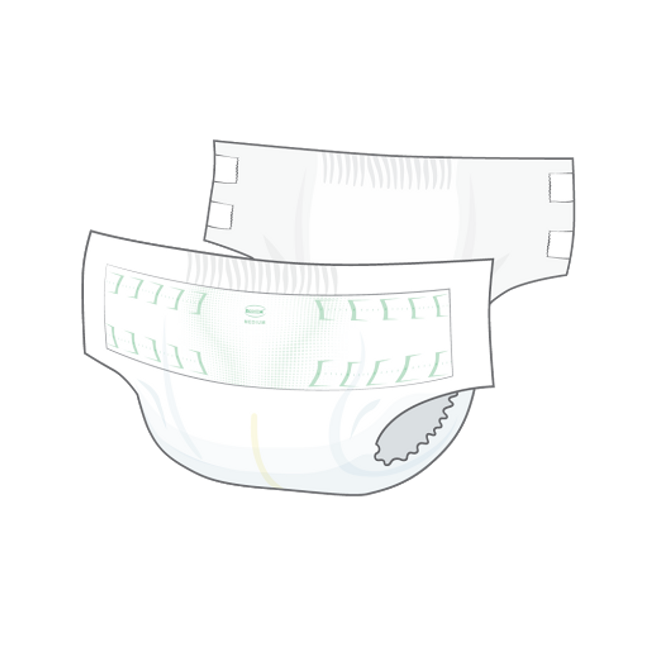Adult Cotton Fitted Snap Diaper - Incontrol Diapers