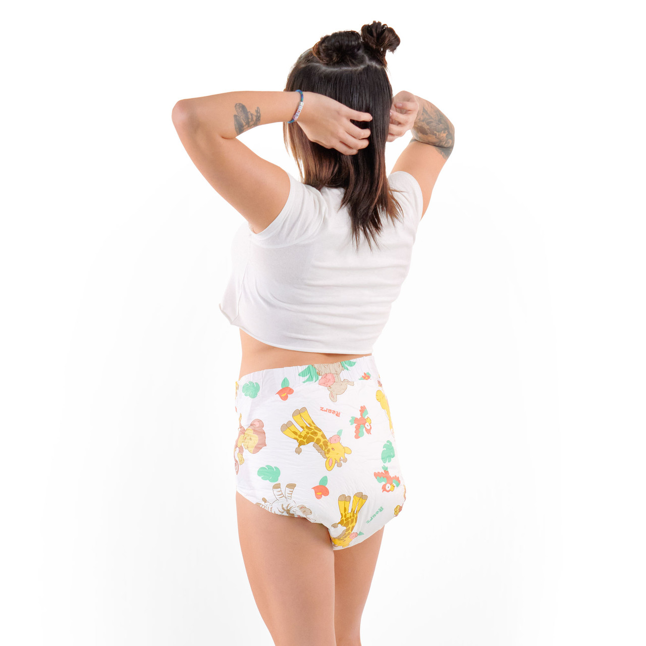 Rearz - MEGA Critter Caboose - 11,000 Brief Adult Printed Diapers - Sample  Pack of 2 (Medium (30- 40)) : : Baby