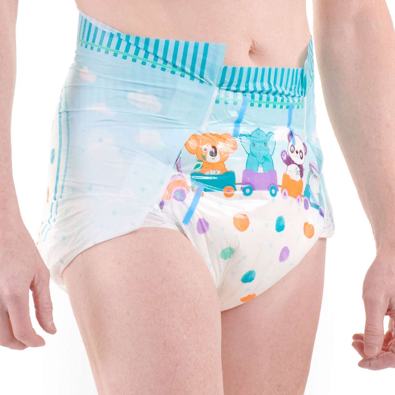 ABDL Printed Diapers | Critter Caboose Briefs