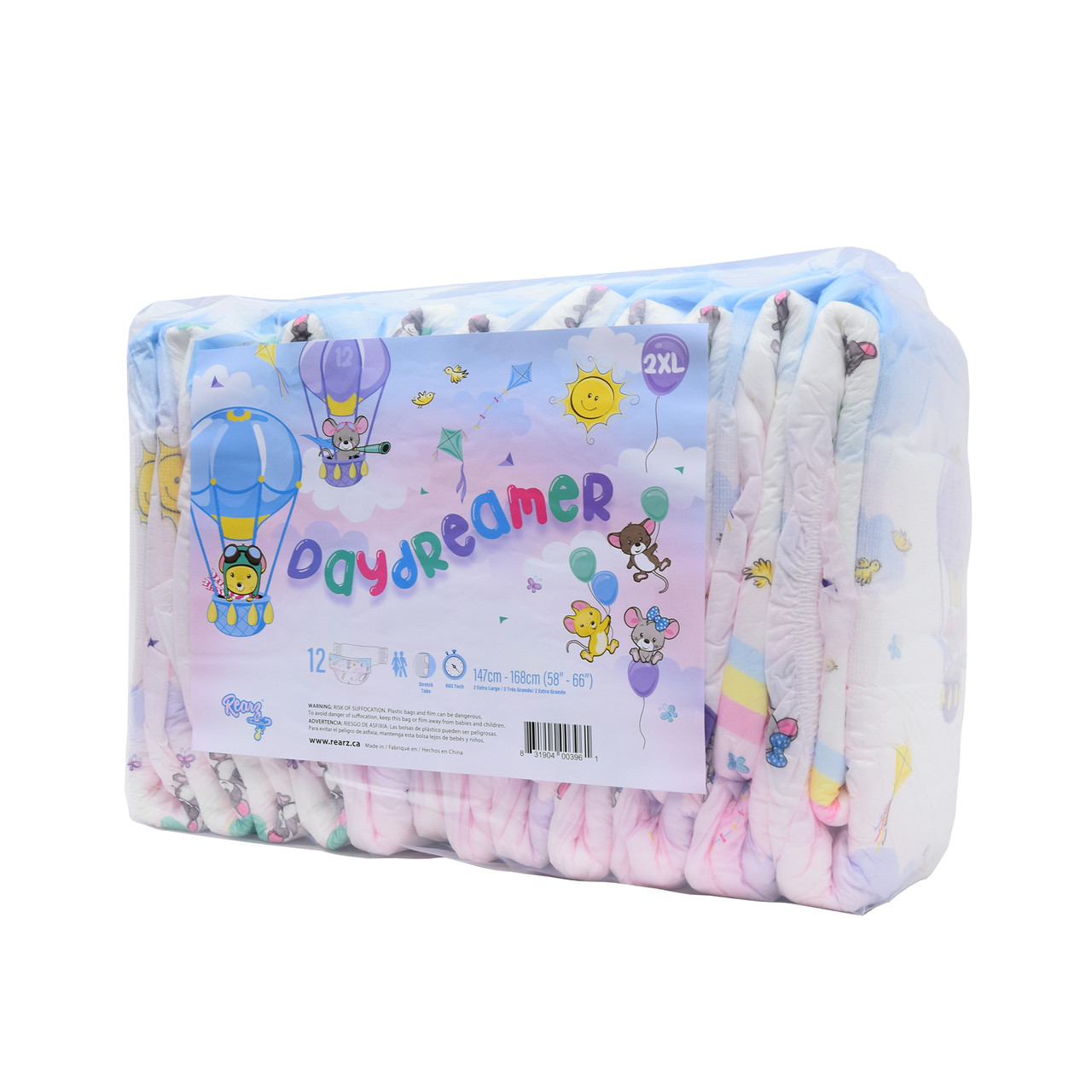 Rearz *NEW* Daydreamer Adult overnight diaper - Case of 36