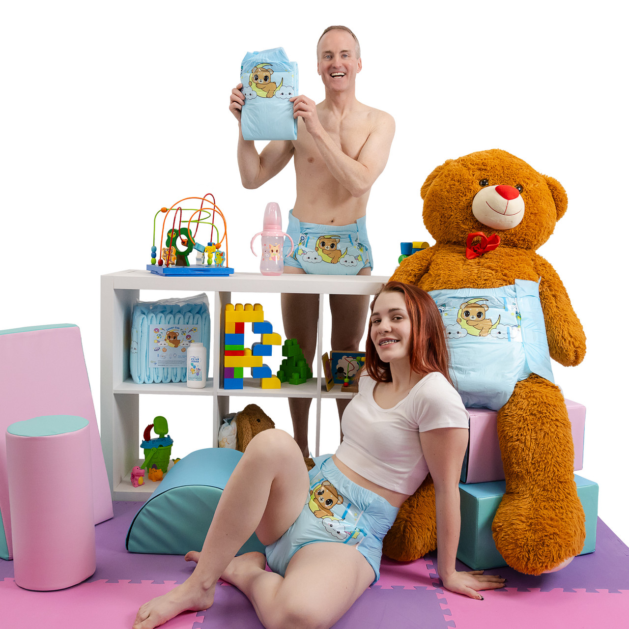 ABDL Printed Diapers | Lunar Cub