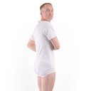 White Unisex Adult Bodysuit