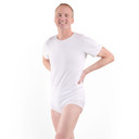 White Unisex Adult Bodysuit