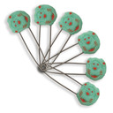 Cats & Bears Diaper Pins - 6 - Clearance