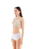 Side-view of female model wearing training pants.
