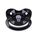 Black skull pacifier for adults