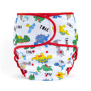Dinosaur diaper wrap, front-view.