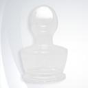 Adult bottle nipple with vent.