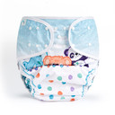 Comfortable Critter Caboose diaper wrap, front-view.