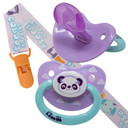 Critter Caboose Pacifier Set