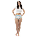 Female model wearing Daydreamer adult training pants, front-view.