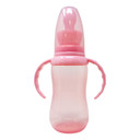 Pink Easy Grip bottle with dust cover.