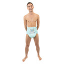 Bunnyboo Diaper on male model, front-view.