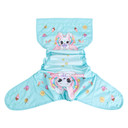 Bunnyboo diaper wrap extended open, outer-side.