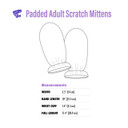 Woodland Padded Adult Scratch Mittens