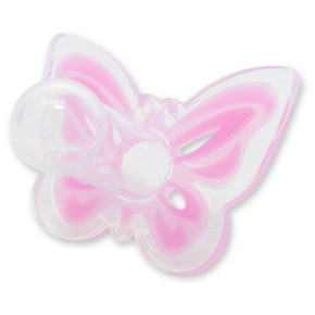 Pink all silicone adult pacifier