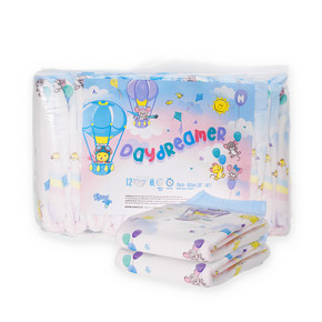 Daydreamer adult diapers bag, with two diaper stack infront.