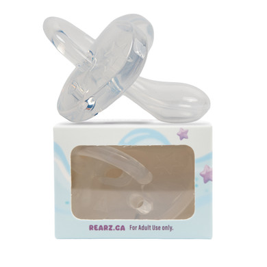 Gummi Pacifier on box.