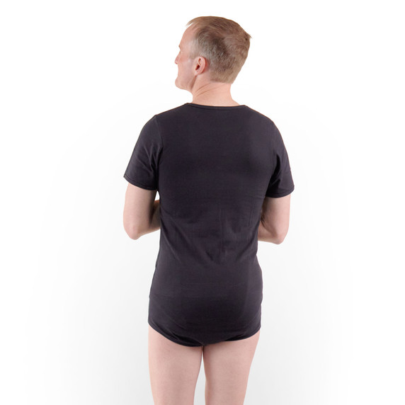 Black Unisex Adult Bodysuit