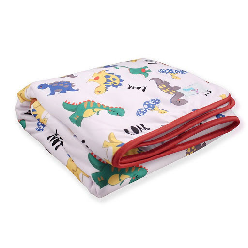Folded Dinosaur change pad.