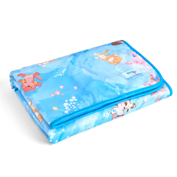 Folded Lil Squirts Splash waterproof change pad.
