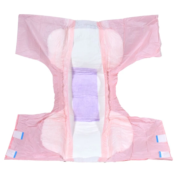 Inside of extended-open Princess Pink diaper.