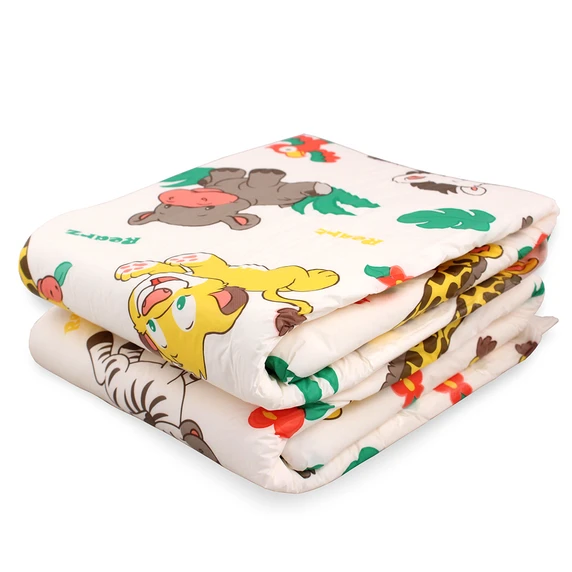 Stack of two Safari Adult diapers.