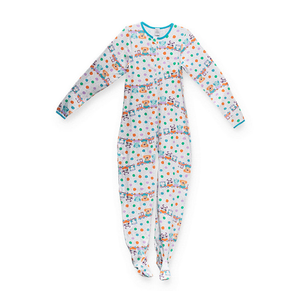 Critter Caboose Zippered Adult Footed Jammies