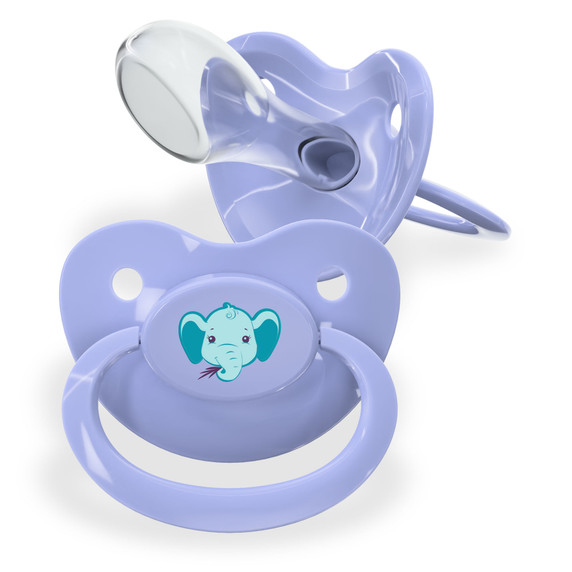 Fixx Adult Pacifier - Critter Caboose Elephant