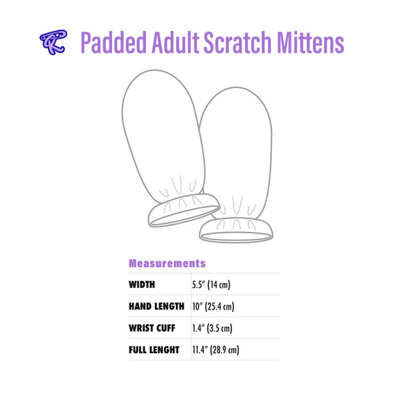 Lil Monster Padded Adult Scratch Mittens
