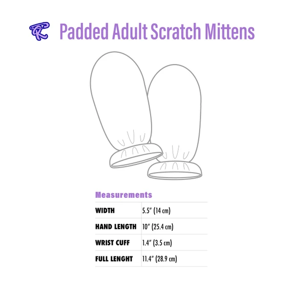 Lil Monster Padded Adult Scratch Mittens
