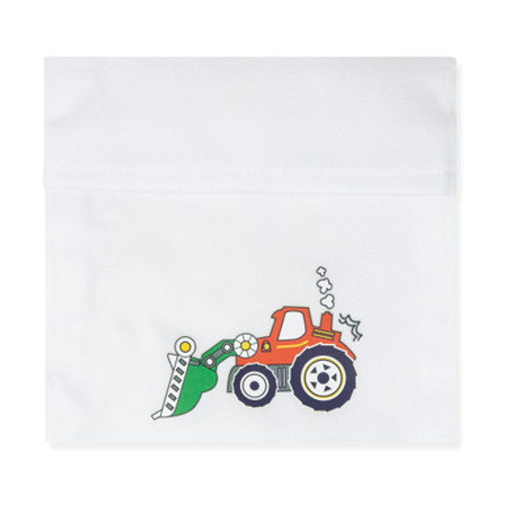 Printed Pacifier Storage Pouch - Tractor