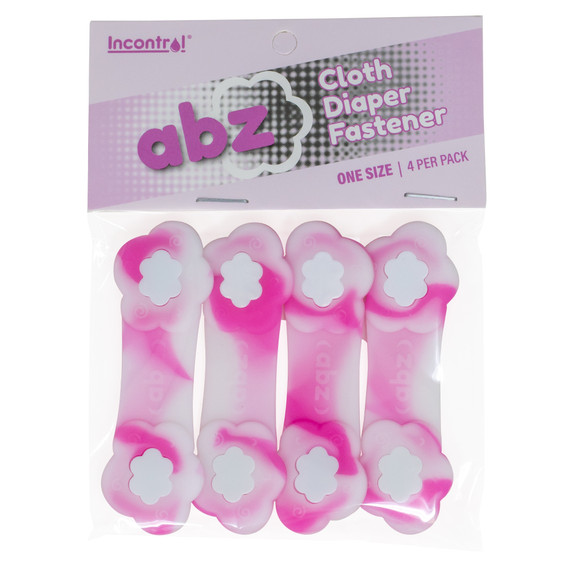 ABZ Pin Free Diaper Fasteners - Cotton Candy