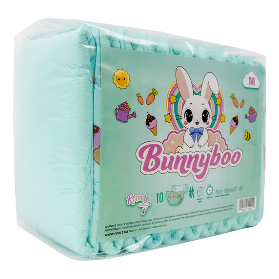 Bag of Bunnyboo Diapers.