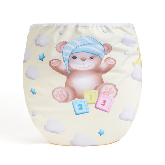 Teddy Bear Wrap, back-view.