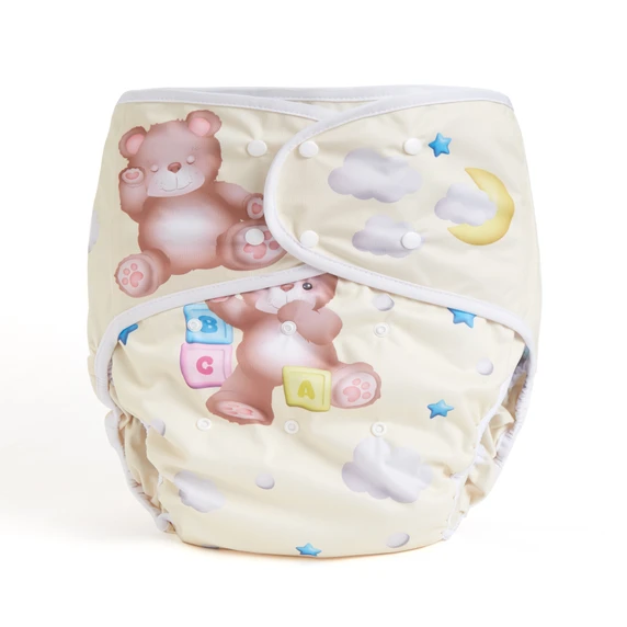 Adult diaper wrap, front-view.