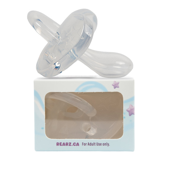 Gummi Pacifier on box.