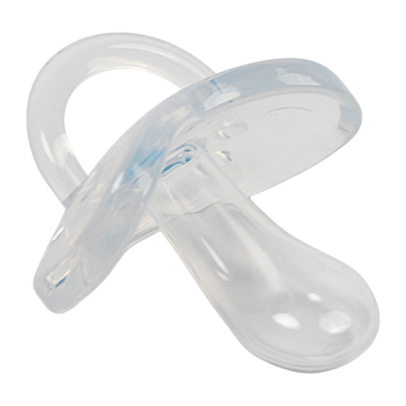 Gummi Adult Pacifier, side-view.